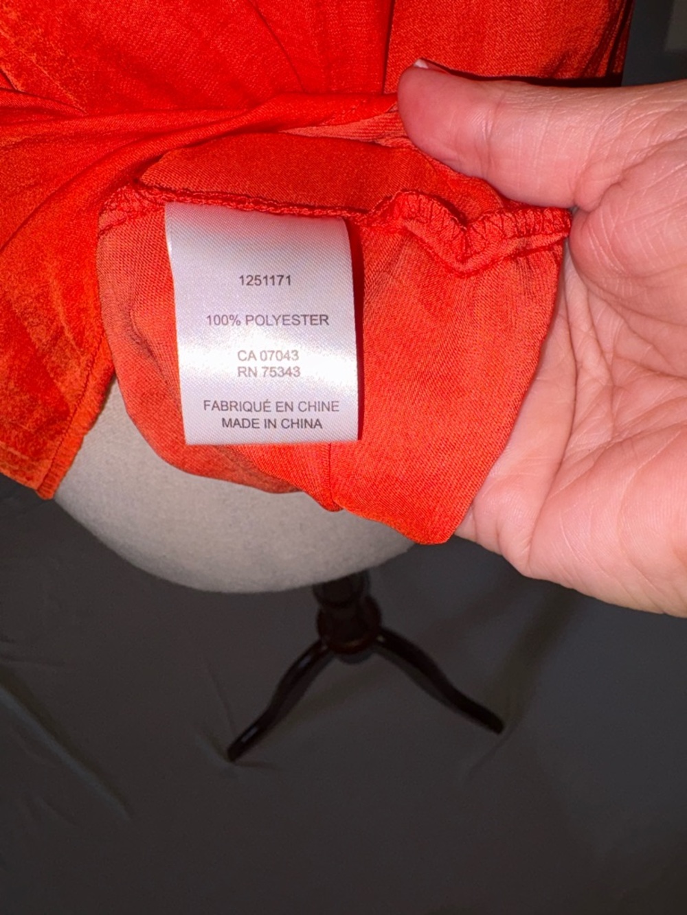 Rachel Zoe Silk- Effect Long Sleeve Peasant Blouse in Bright Coral Size M - Picture 4 of 5